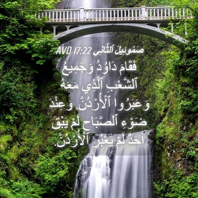 Picture 04 - صَمُوئِيلَ ٱلثَّانِي 17:22 AVD - فَقَامَ دَاوُدُ وَجَمِيعُ - Bible Verse Picture