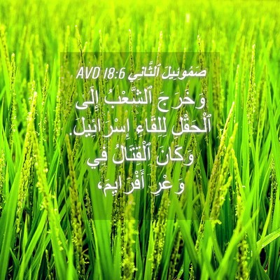Picture 04 - صَمُوئِيلَ ٱلثَّانِي 18:6 AVD - وَخَرَجَ ٱلشَّعْبُ إِلَى - Bible Verse Picture