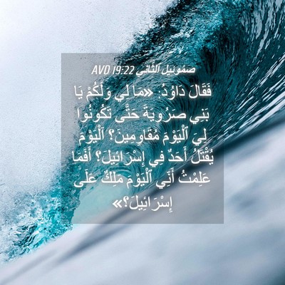 Picture 04 - صَمُوئِيلَ ٱلثَّانِي 19:22 AVD - فَقَالَ دَاوُدُ: «مَا لِي - Bible Verse Picture