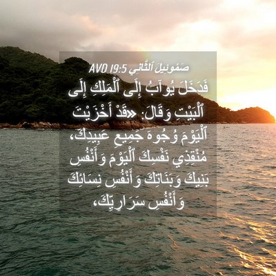 Picture 04 - صَمُوئِيلَ ٱلثَّانِي 19:5 AVD - فَدَخَلَ يُوآبُ إِلَى - Bible Verse Picture