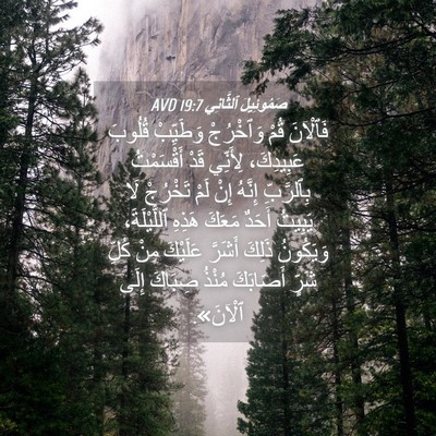 Picture 04 - صَمُوئِيلَ ٱلثَّانِي 19:7 AVD - فَٱلْآنَ قُمْ وَٱخْرُجْ - Bible Verse Picture
