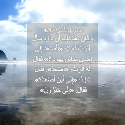 Picture 04 - صَمُوئِيلَ ٱلثَّانِي 2:1 AVD - وَكَانَ بَعْدَ ذَلِكَ - Bible Verse Picture