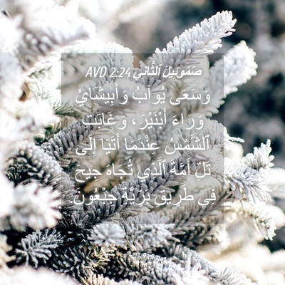 Picture 04 - صَمُوئِيلَ ٱلثَّانِي 2:24 AVD - وَسَعَى يُوآبُ - Bible Verse Picture