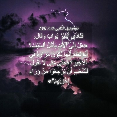 Picture 04 - صَمُوئِيلَ ٱلثَّانِي 2:26 AVD - فَنَادَى أَبْنَيْرُ - Bible Verse Picture