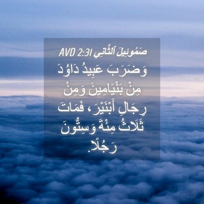 Picture 04 - صَمُوئِيلَ ٱلثَّانِي 2:31 AVD - وَضَرَبَ عَبِيدُ دَاوُدَ - Bible Verse Picture