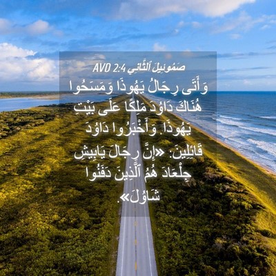 Picture 04 - صَمُوئِيلَ ٱلثَّانِي 2:4 AVD - وَأَتَى رِجَالُ يَهُوذَا - Bible Verse Picture