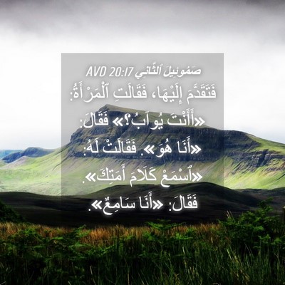 Picture 04 - صَمُوئِيلَ ٱلثَّانِي 20:17 AVD - فَتَقَدَّمَ إِلَيْهَا، - Bible Verse Picture