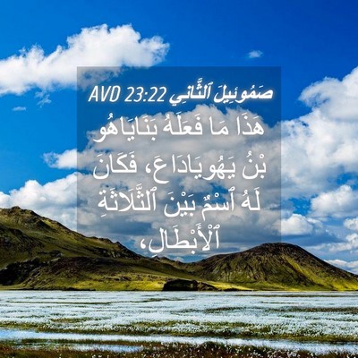 Picture 04 - صَمُوئِيلَ ٱلثَّانِي 23:22 AVD - هَذَا مَا فَعَلَهُ - Bible Verse Picture