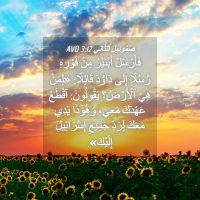 Picture 04 - صَمُوئِيلَ ٱلثَّانِي 3:12 AVD - فَأَرْسَلَ أَبْنَيْرُ - Bible Verse Picture