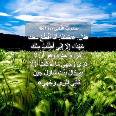 Picture 04 - صَمُوئِيلَ ٱلثَّانِي 3:13 AVD - فَقَالَ: «حَسَنًا. أَنَا - Bible Verse Picture