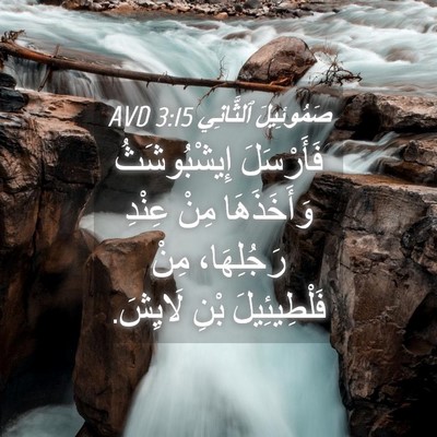 Picture 04 - صَمُوئِيلَ ٱلثَّانِي 3:15 AVD - فَأَرْسَلَ إِيشْبُوشَثُ - Bible Verse Picture