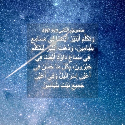 Picture 04 - صَمُوئِيلَ ٱلثَّانِي 3:19 AVD - وَتَكَلَّمَ أَبْنَيْرُ - Bible Verse Picture