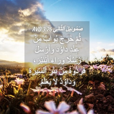 Picture 04 - صَمُوئِيلَ ٱلثَّانِي 3:26 AVD - ثُمَّ خَرَجَ يُوآبُ مِنْ - Bible Verse Picture