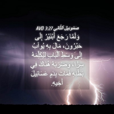 Picture 04 - صَمُوئِيلَ ٱلثَّانِي 3:27 AVD - وَلَمَّا رَجَعَ - Bible Verse Picture