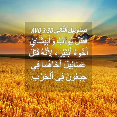 Picture 04 - صَمُوئِيلَ ٱلثَّانِي 3:30 AVD - فَقَتَلَ يُوآبُ - Bible Verse Picture