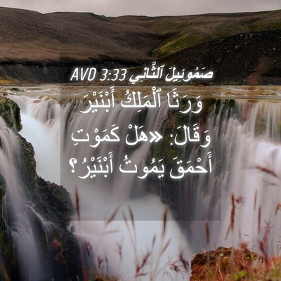 Picture 04 - صَمُوئِيلَ ٱلثَّانِي 3:33 AVD - وَرَثَا ٱلْمَلِكُ - Bible Verse Picture