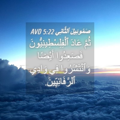 Picture 04 - صَمُوئِيلَ ٱلثَّانِي 5:22 AVD - ثُمَّ عَادَ - Bible Verse Picture