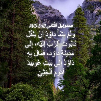 Picture 04 - صَمُوئِيلَ ٱلثَّانِي 6:10 AVD - وَلَمْ يَشَأْ دَاوُدُ أَنْ - Bible Verse Picture