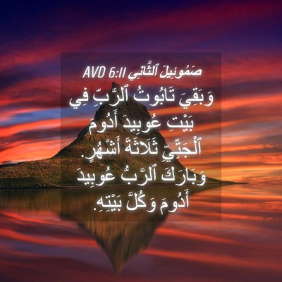 Picture 04 - صَمُوئِيلَ ٱلثَّانِي 6:11 AVD - وَبَقِيَ تَابُوتُ - Bible Verse Picture