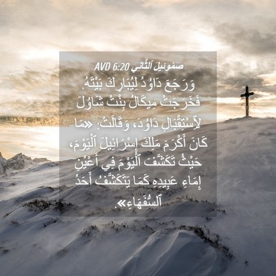Picture 04 - صَمُوئِيلَ ٱلثَّانِي 6:20 AVD - وَرَجَعَ دَاوُدُ - Bible Verse Picture