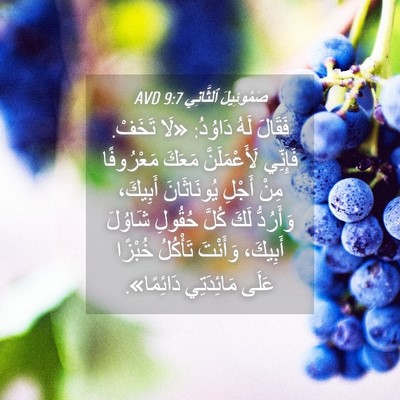 Picture 04 - صَمُوئِيلَ ٱلثَّانِي 9:7 AVD - فَقَالَ لَهُ دَاوُدُ: «لَا - Bible Verse Picture
