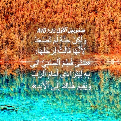 Picture 04 - صَمُوئِيلَ ٱلْأَوَّلُ 1:22 AVD - وَلَكِنَّ حَنَّةَ لَمْ - Bible Verse Picture