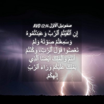 Picture 04 - صَمُوئِيلَ ٱلْأَوَّلُ 12:14 AVD - إِنِ ٱتَّقَيْتُمُ - Bible Verse Picture