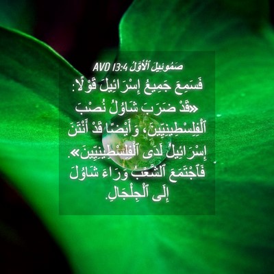Picture 04 - صَمُوئِيلَ ٱلْأَوَّلُ 13:4 AVD - فَسَمِعَ جَمِيعُ - Bible Verse Picture