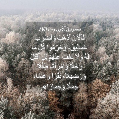 Picture 04 - صَمُوئِيلَ ٱلْأَوَّلُ 15:3 AVD - فَٱلْآنَ ٱذْهَبْ - Bible Verse Picture
