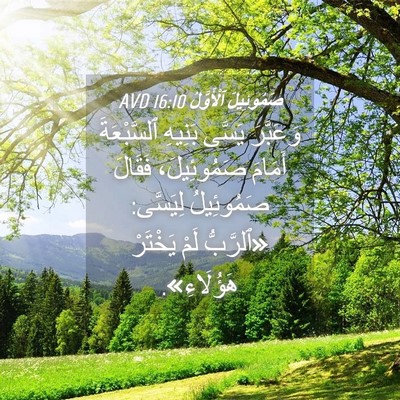 Picture 04 - صَمُوئِيلَ ٱلْأَوَّلُ 16:10 AVD - وَعَبَّرَ يَسَّى بَنِيهِ - Bible Verse Picture