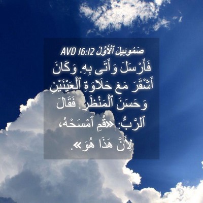 Picture 04 - صَمُوئِيلَ ٱلْأَوَّلُ 16:12 AVD - فَأَرْسَلَ وَأَتَى بِهِ. - Bible Verse Picture