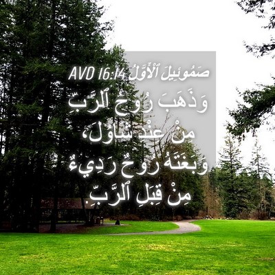 Picture 04 - صَمُوئِيلَ ٱلْأَوَّلُ 16:14 AVD - وَذَهَبَ رُوحُ ٱلرَّبِّ - Bible Verse Picture