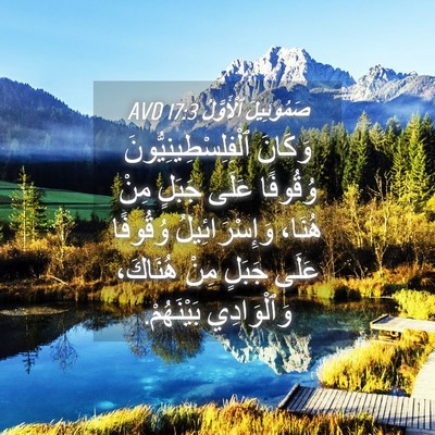 Picture 04 - صَمُوئِيلَ ٱلْأَوَّلُ 17:3 AVD - وَكَانَ - Bible Verse Picture