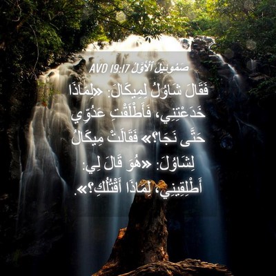 Picture 04 - صَمُوئِيلَ ٱلْأَوَّلُ 19:17 AVD - فَقَالَ شَاوُلُ - Bible Verse Picture