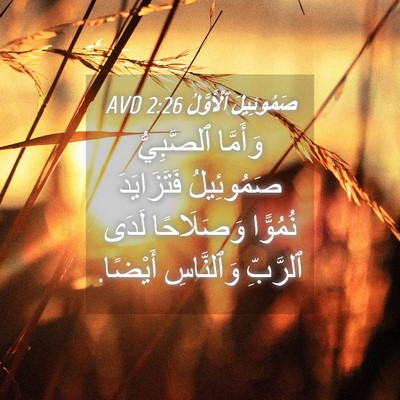 Picture 04 - صَمُوئِيلَ ٱلْأَوَّلُ 2:26 AVD - وَأَمَّا ٱلصَّبِيُّ - Bible Verse Picture