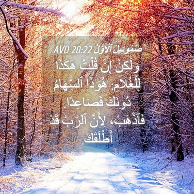 Picture 04 - صَمُوئِيلَ ٱلْأَوَّلُ 20:22 AVD - وَلَكِنْ إِنْ قُلْتُ - Bible Verse Picture