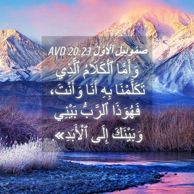 Picture 04 - صَمُوئِيلَ ٱلْأَوَّلُ 20:23 AVD - وَأَمَّا ٱلْكَلَامُ - Bible Verse Picture