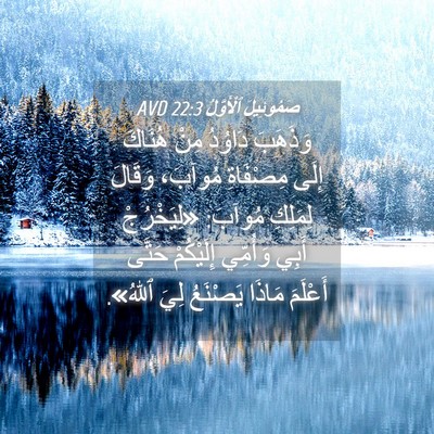 Picture 04 - صَمُوئِيلَ ٱلْأَوَّلُ 22:3 AVD - وَذَهَبَ دَاوُدُ مِنْ - Bible Verse Picture