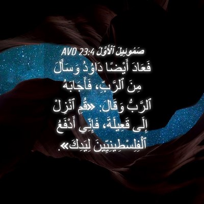 Picture 04 - صَمُوئِيلَ ٱلْأَوَّلُ 23:4 AVD - فَعَادَ أَيْضًا دَاوُدُ - Bible Verse Picture