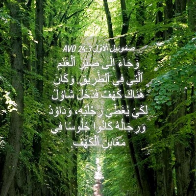 Picture 04 - صَمُوئِيلَ ٱلْأَوَّلُ 24:3 AVD - وَجَاءَ إِلَى صِيَرِ - Bible Verse Picture