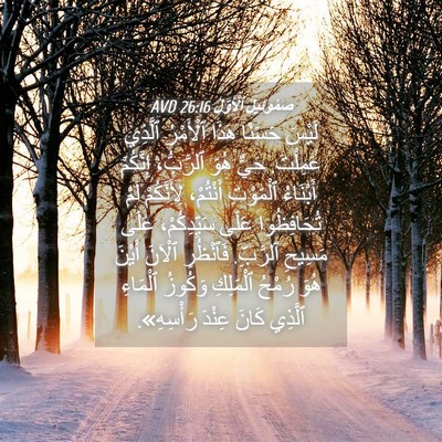 Picture 04 - صَمُوئِيلَ ٱلْأَوَّلُ 26:16 AVD - لَيْسَ حَسَنًا هَذَا - Bible Verse Picture