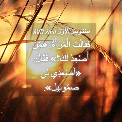 Picture 04 - صَمُوئِيلَ ٱلْأَوَّلُ 28:11 AVD - فَقَالَتِ ٱلْمَرْأَةُ: - Bible Verse Picture