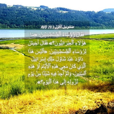 Picture 04 - صَمُوئِيلَ ٱلْأَوَّلُ 29:3 AVD - فَقَالَ رُؤَسَاءُ - Bible Verse Picture