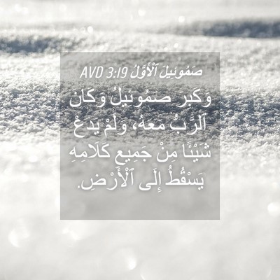 Picture 04 - صَمُوئِيلَ ٱلْأَوَّلُ 3:19 AVD - وَكَبِرَ صَمُوئِيلُ - Bible Verse Picture