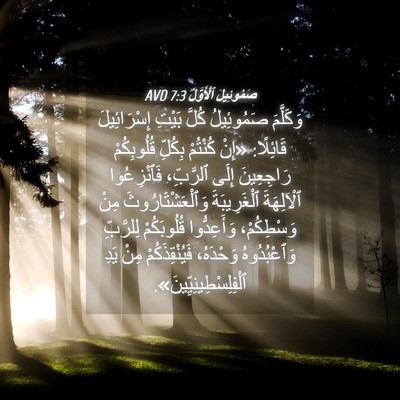 Picture 04 - صَمُوئِيلَ ٱلْأَوَّلُ 7:3 AVD - وَكَلَّمَ صَمُوئِيلُ - Bible Verse Picture