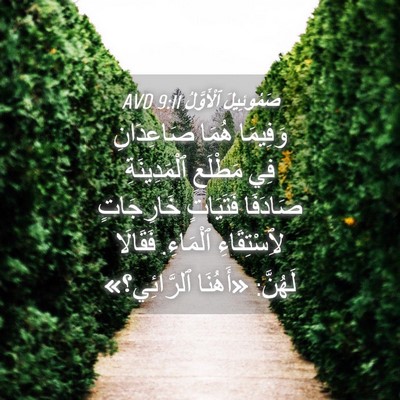 Picture 04 - صَمُوئِيلَ ٱلْأَوَّلُ 9:11 AVD - وَفِيمَا هُمَا صَاعِدَانِ - Bible Verse Picture