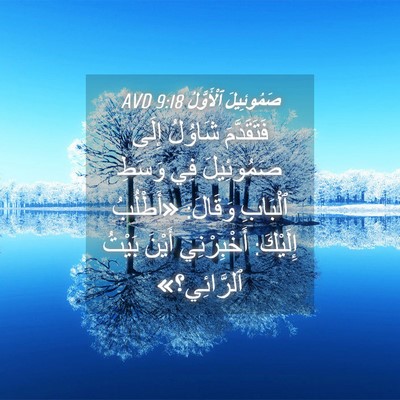 Picture 04 - صَمُوئِيلَ ٱلْأَوَّلُ 9:18 AVD - فَتَقَدَّمَ شَاوُلُ إِلَى - Bible Verse Picture