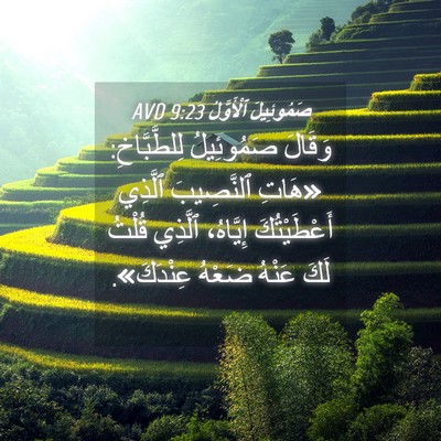 Picture 04 - صَمُوئِيلَ ٱلْأَوَّلُ 9:23 AVD - وَقَالَ صَمُوئِيلُ - Bible Verse Picture