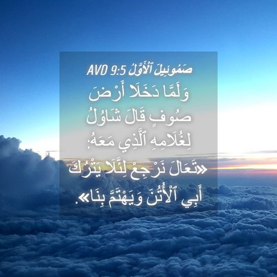 Picture 04 - صَمُوئِيلَ ٱلْأَوَّلُ 9:5 AVD - وَلَمَّا دَخَلَا أَرْضَ - Bible Verse Picture