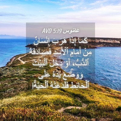 Picture 04 - عَامُوس 5:19 AVD - كَمَا إِذَا هَرَبَ - Bible Verse Picture